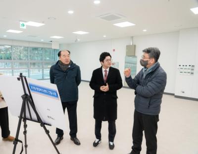 [NSP PHOTO]김운봉 용인시의원 보라동 행정복지센터 신축 청사 현장 점검
