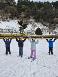 [NSP PHOTO]긴 울릉도 겨울방학, 저동초 스키체험 및 전통 설피 체험 돌봄