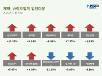 [NSP PHOTO][업앤다운]제약주 상승…삼천당제약↑· 엔솔바이오사이언스↓