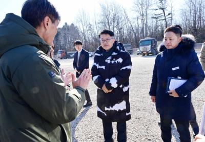 [NSP PHOTO]김대순 경기도 행정2부지사 파주 캠프 에드워즈 현장 점검