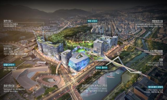 NSP통신-성남시 백현마이스 도시개발사업 구상도. (이미지 = 성남시)