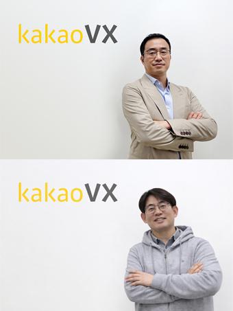 NSP통신-문태식 대표(상)와 김창준 신임 대표. (사진 = 카카오 VX)