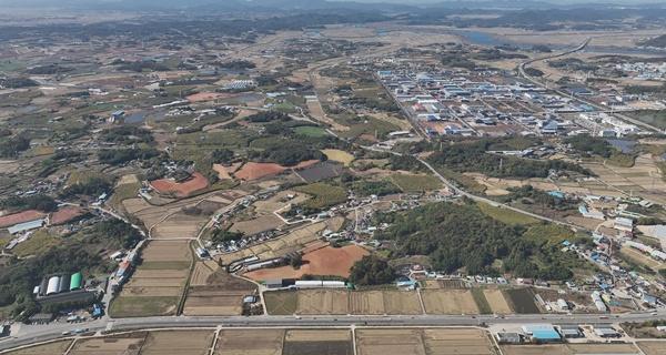 NSP통신-나주시 왕곡면 인공태양 연구시설 예정 부지. (사진 = 나주시)