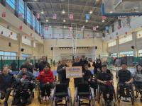 [NSP PHOTO]경주시장애인체육회, 장애인탁구협회에 스포츠용 휠체어 전달