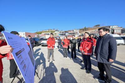 [NSP PHOTO]김인호 산림청장 영덕군 산불 피해 복구 현장 점검