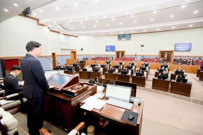 [NSP PHOTO]강릉시의회 임시회 마무리조례안 처리현안 성명 채택