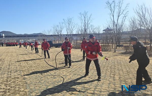 [NSP PHOTO]영덕군, 산불감시원 실습 중심의 안전·전문 교육 시행