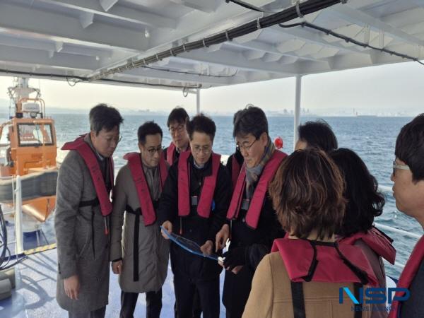 [NSP PHOTO]포항시, 연오세오호 활용해 동해안 해파랑길 해상 현장점검 실시