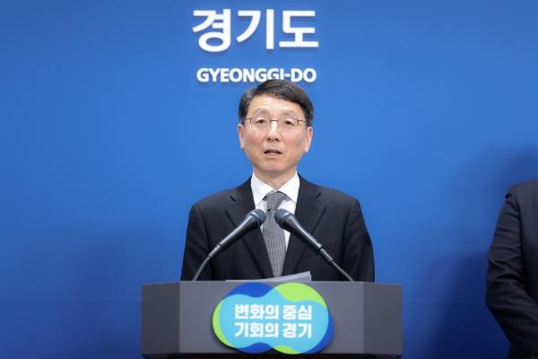 NSP통신-6일 오전 경기도청 브리핑룸에서 김성중 행정1부지사가 K-컬처밸리 관련 언론브리핑을 하고 있다. (사진 = 경기도)