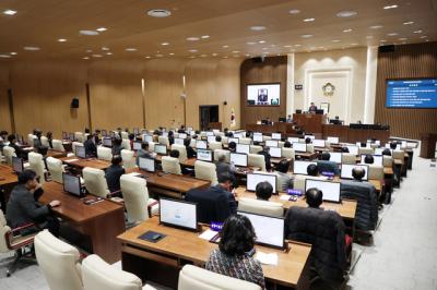 [NSP PHOTO]수원시의회 제398회 임시회 제2차 본회의 34개 안건 처리