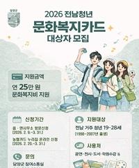 [NSP PHOTO]담양군, 전남청년 문화복지카드 지원사업 실시