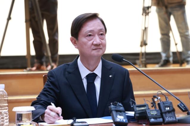 NSP통신-9일 이찬진 금융감독원장이 금융감독원 2층 강당에서 출입기자들과 만나 업무계획을 발표하고 있다. (사진 = 금융감독원)