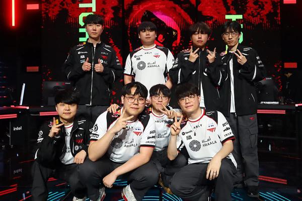 NSP통신-페이퍼 렉스 상대로 승리 거두며 중위조 결승 진출전에 안착한 T1.