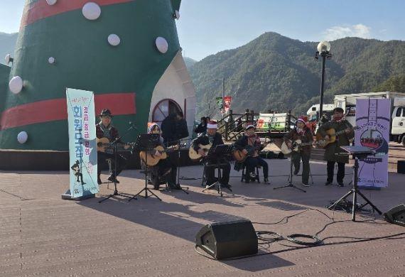 [NSP PHOTO]봉화명호 이나리 어쿠스틱 밴드, 복(福)나눔 박스 기부
