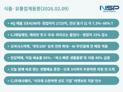 [NSP PHOTO][식품·유통업계동향]신세계·제일제당, 실적 희비교차…CU·컬리·프레시웨이, 물류 주목