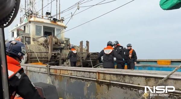 NSP통신-여수해경이 해양사고 예방을 위해 저인망 어선 불법조업 특별단속을 실시했다. (사진 = 여수해경)