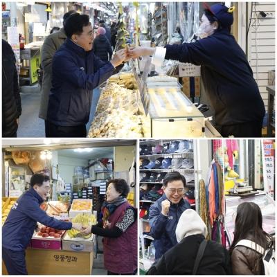 [NSP PHOTO]진교훈 강서구청장 전통시장 찾아 민생 살펴전통시장 찾아 인사