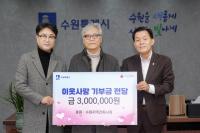 (NSP NEWS Image)수원지역건축사회, 수원시에 이웃돕기성금 300만원 기탁