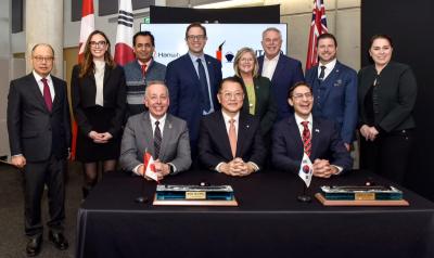 [NSP PHOTO]한화오션, 캐나다 조선소·대학과 협력…기술이전·해군사업 기반 구축