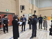 [NSP PHOTO]김영기 경기도의원, 개교 앞둔 백운호수중 현장 최종 점검
