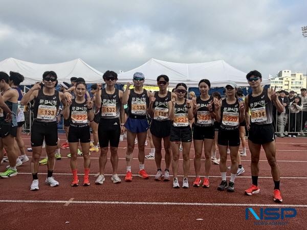 [NSP PHOTO]문경시청육상단, 2026 시즌 첫 대회 금빛질주