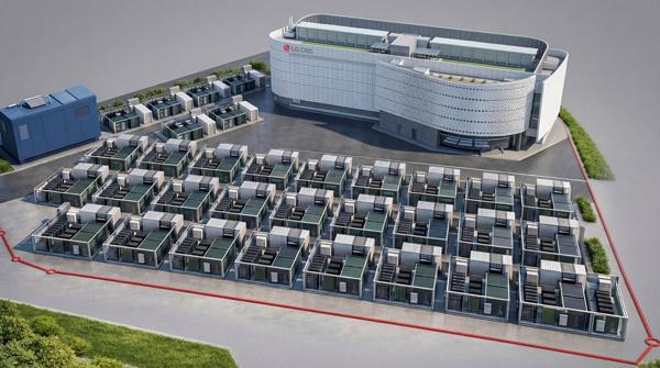 NSP통신-부산 글로벌 클라우드 데이터센터 부지에 구축하게 될 LG CNS AI 박스 캠퍼스 구상도. (이미지 = LG CNS)
