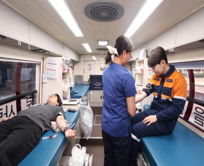 [NSP PHOTO]포스코 포항제철소, 사랑의 헌혈 행사 성료...22년째 지역사회에 따뜻한 혈액 나눔 실천