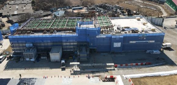 NSP통신-용인레스피아에 건립 중인 다목적체육관. (사진 = 용인특례시)