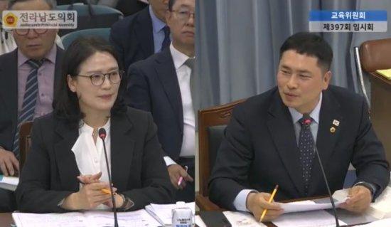 NSP통신-임형석 전남도의원 전라남도교육청 업무보고 김영신 교육국장에게 질의 전남도의회남