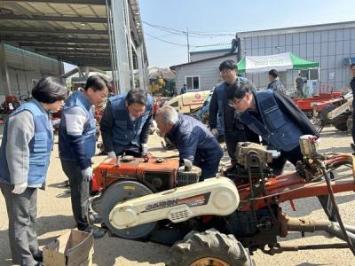 [NSP PHOTO]전남농협 본격 영농철 앞두고  농기계 순회수리 및 안전점검 실시