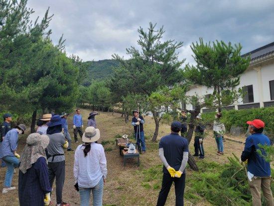 NSP통신-정원관리사 양성 교육 사진 구례군청