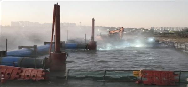 NSP통신-고양시에서 파주시로 연결되는 광역송수관로 파손으로 인한 사고 현장 사진 파주시