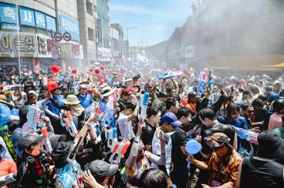 [NSP PHOTO]장흥군 정남진 장흥 물축제 문체부 예비 글로벌 축제 선정