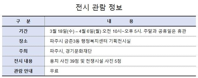 NSP통신-전시 관란 정보 표 강은태 기자