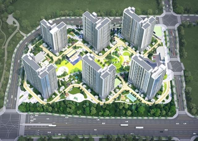 [NSP PHOTO]BS한양제일건설 평택 고덕 수자인 풍경채 1126가구 공급