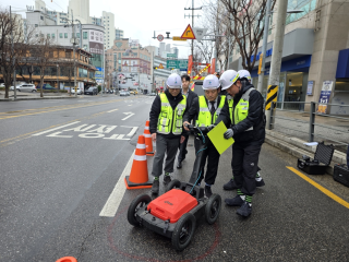 [NSP PHOTO]국토안전관리원 지반침하 점검 실시해빙기 위험요인 점검 확대