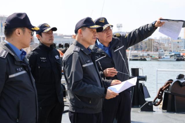 [NSP PHOTO]김인창 동해해경청장 포항서 치안현장 점검 실시