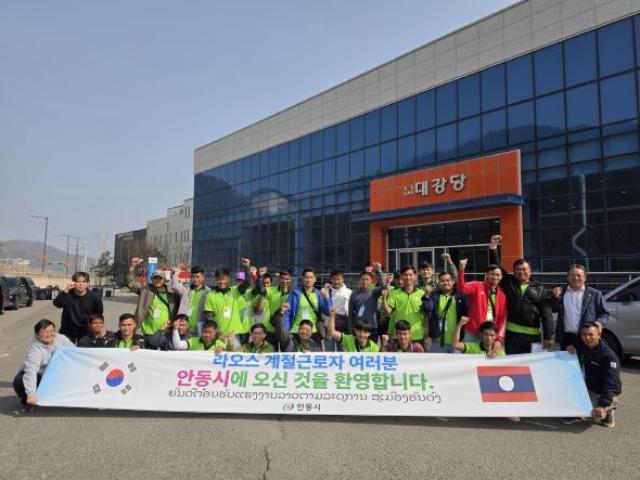 [NSP PHOTO]안동시 공공형 외국인 계절근로자 배치 시작