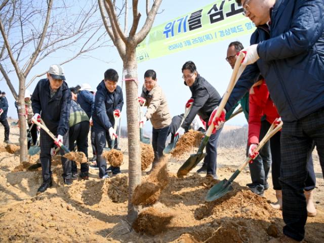 [NSP PHOTO]경북도 영덕 산불피해지에서 희망 나무 심기 행사 개최