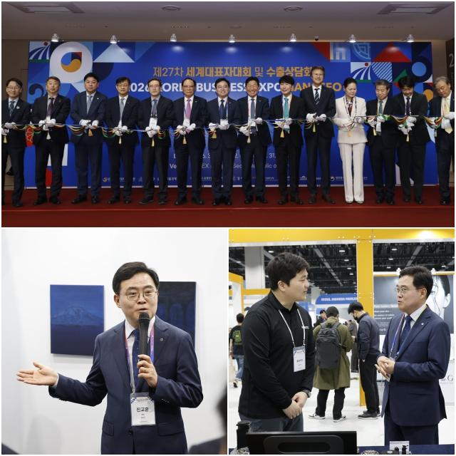 [NSP PHOTO]진교훈 강서구청장 엑스포 현장 돌며 중소기업 수출 지원