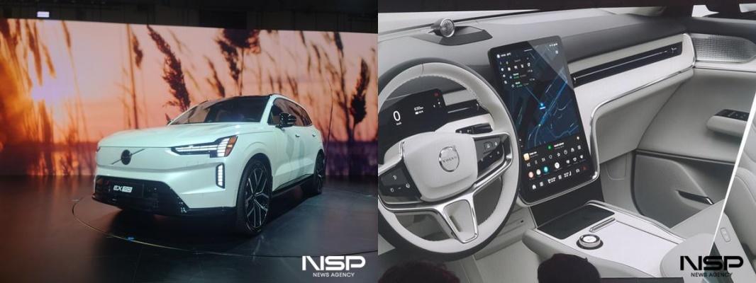 -볼보 EX90 외관왼쪽과 내관오른쪽 사진 NSP통신