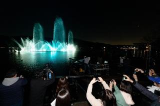 (NSP NEWS Image)오산시, 우리동네에도 화려한 대형 음악분수 생겼다