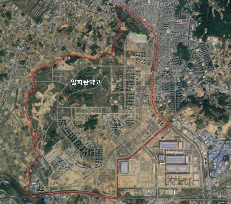-평택 고덕국제화계획지구 위성사진 사진 LH