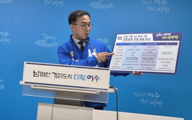 [NSP PHOTO]공약검증리포트서영학 여수시장 예비후보 여수산단 구조조정 대응책 제시정부 지원시행령 반영이 관건