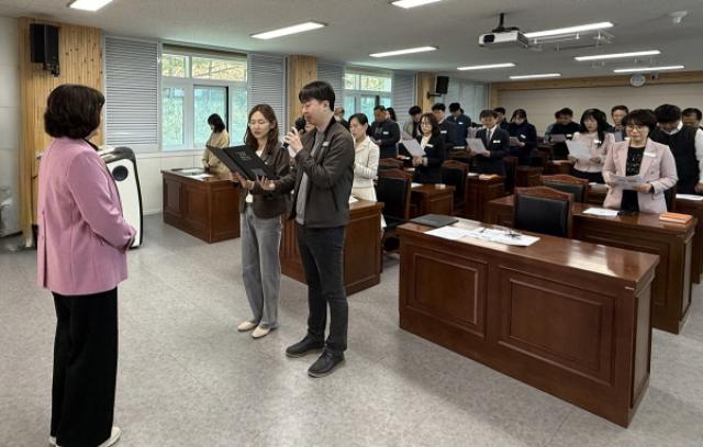 [NSP PHOTO]청송교육지원청 청렴 및 적극행정 실천 서약식 실시
