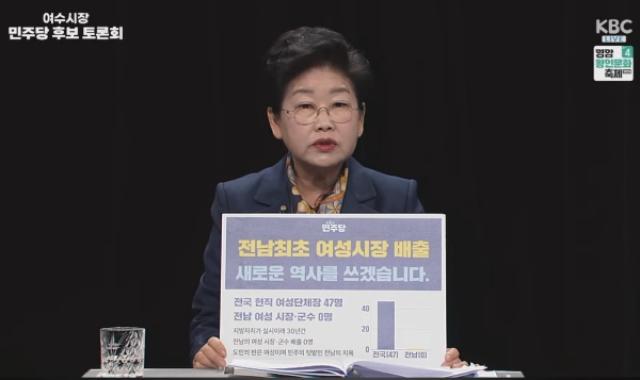 [NSP PHOTO]공약검증리포트 백인숙 여수시장 예비후보 청년 1만원 주택정착지원 공약 제시