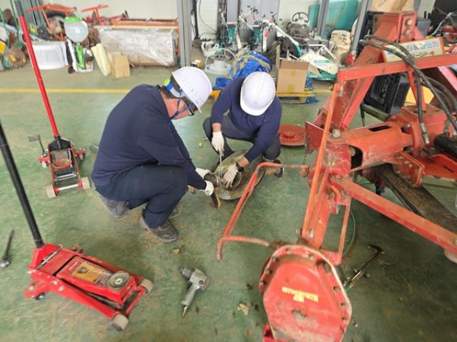 [NSP PHOTO]강진군 농번기 농기계임대사업소 확대 운영