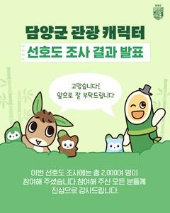 -담양군의 새 관광 캐릭터 담나귀대쪽이메티 사진 담양군