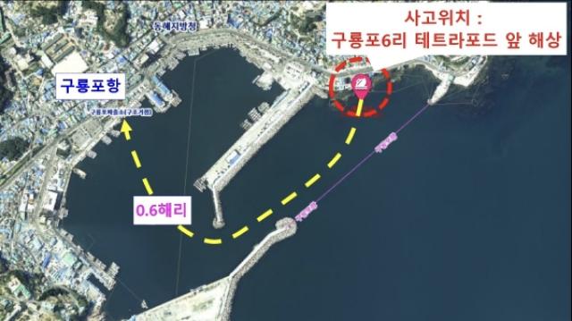 [NSP PHOTO]포항 구룡포 해상서 어선 좌초해경 신속 대응으로 인명피해 없어