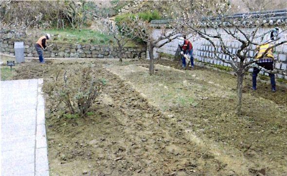 -세계유산 도산서원 봄 맞아 환경정비 및 시설물 보수 실시 관람객 안전 확보와 경내 경관 정비 주력 사진 안동시